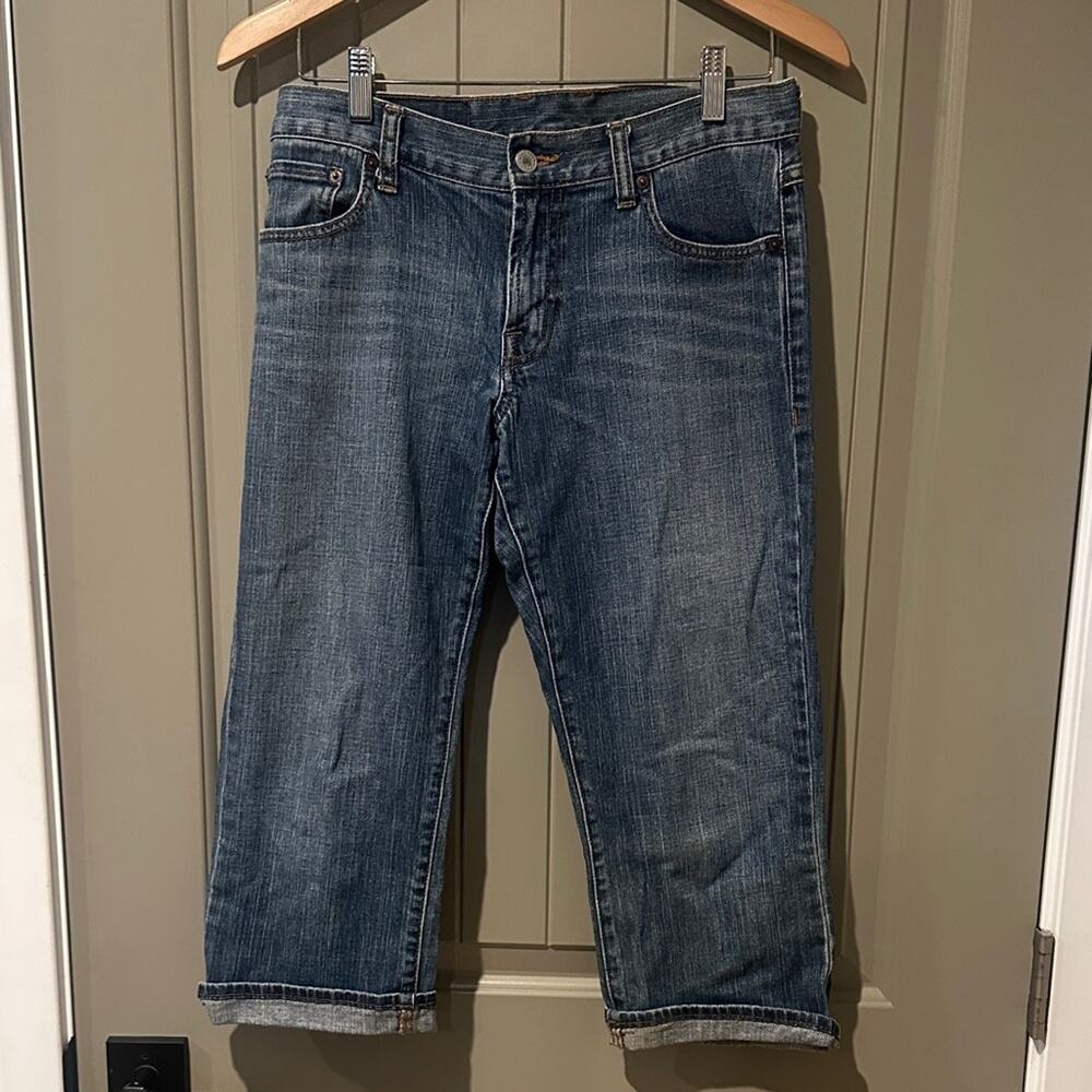 LUCKY BRAND Dungaree Crop 28